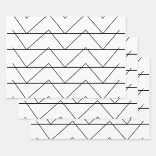 Chevron Stripes Pattern Inpakpapier Vel (Set)