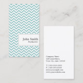Chevron Stripes Psychiatrist Visitekaartje (Voorkant / Achterkant)