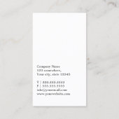 Chevron Stripes Psychiatrist Visitekaartje (Achterkant)