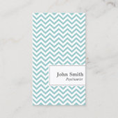 Chevron Stripes Psychiatrist Visitekaartje (Voorkant)