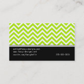 Chevron Stripes Visitekaartje (Achterkant)