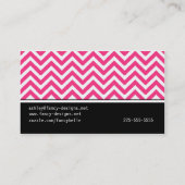 Chevron Stripes Visitekaartje (Achterkant)