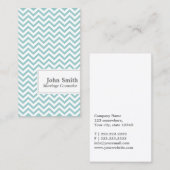 Chevron Stripes Visitekaartje voor huwelijksbegele (Voorkant / Achterkant)