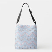 Chevron Surfer Print Cross Body Bag Crossbody Tas (Achterkant)
