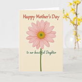 Chevron Tender Bloom Wenskaart Kaart (Gele Bloem)