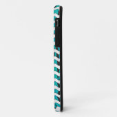 Chevron Tiger Black en Blauwgroen afdrukken Case-Mate iPhone Case (Achterkant/links)