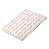 Chevron Tiger Hot oranje en zwart afdrukken Notitieblok (Schuin)