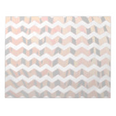 Chevron Tiger Hot oranje en zwart afdrukken Notitieblok (Voorkant)