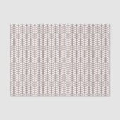 Chevron Tissue Paper - Brown on White Tissuepapier (Voorkant)