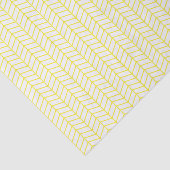 Chevron Tissue Paper - Geel op wit Tissuepapier (Detail)