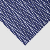 Chevron Tissue Paper - White on Navy Blue Tissuepapier (Detail)