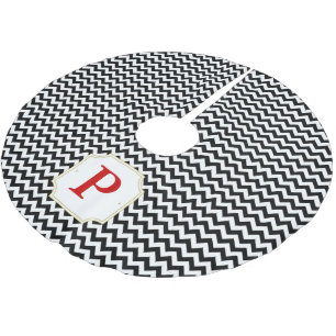 Chevron Tree Skirt - zwart Kerstboom Rok