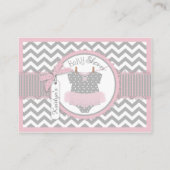 Chevron Tutu Luier Jumper Uil Breng een Boek Kaart (Achterkant)