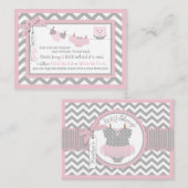 Chevron Tutu Luier Jumper Uil Breng een Boek Kaart (Voorkant / Achterkant)