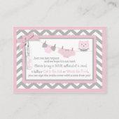 Chevron Tutu Luier Jumper Uil Breng een Boek Kaart (Voorkant)