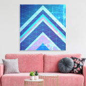 Chevron Type pijlen Abstracte stijl Canvas Afdruk (Insitu (Woonkamer))