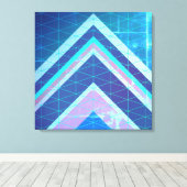 Chevron Type pijlen Abstracte stijl Canvas Afdruk (Insitu (Houten vloer))