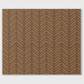 Chevron uit 1970 cadeaupapier (Vlak)