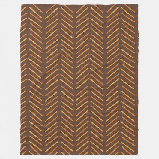 Chevron uit 1970 fleece deken (Voorkant)