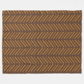 Chevron uit 1970 fleece deken (Voorkant (Horizontaal))