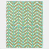 Chevron uit 1970 fleece deken (Voorkant)