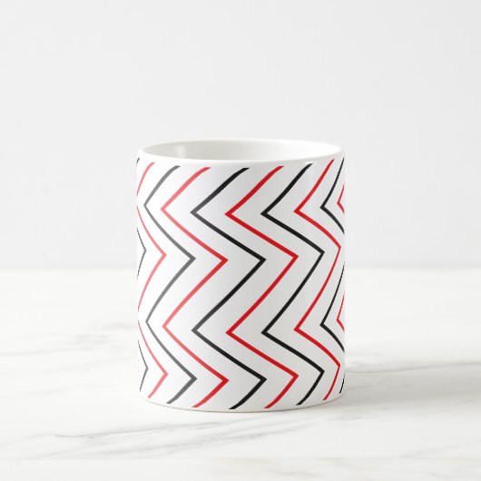 Chevron Vertical Stripe Pattern Koffiemok (Center)