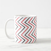 Chevron Vertical Stripe Pattern Koffiemok (Links)