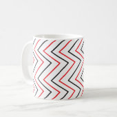 Chevron Verticale Streeppatroon Koffiemok (Voorkant links)