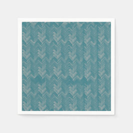 Chevron visgraat patroon turquoise servet