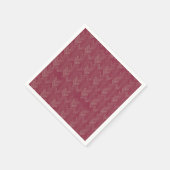 Chevron visgraatpatroon Luxe rood Servet (Hoek)