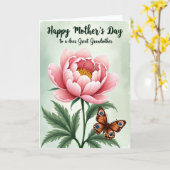 Chevron Vlinder Liefde Kaart (Gele Bloem)