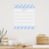 Chevron Wall Agenda 2014 Poster (Keuken)