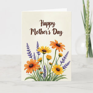 Chevron Watercolor Boeketkaart Kaart