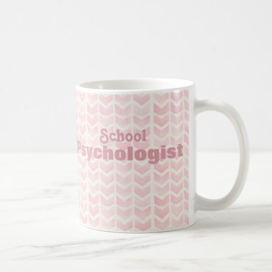 Chevron Waterverf School Psycholoog Mok (Rechts)