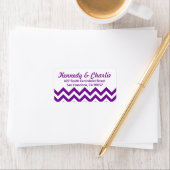 Chevron Wedding Adresetiketten Etiket (Insitu)