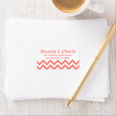Chevron Wedding Adresetiketten Etiket (Insitu)