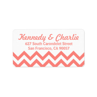 Chevron Wedding Adresetiketten Etiket