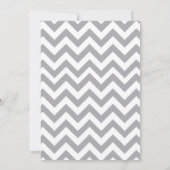 Chevron Wedding Invitations Kaart (Achterkant)