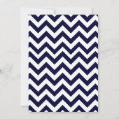 Chevron Wedding Invitations Kaart (Achterkant)