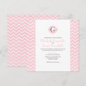 Chevron Wedding Invitations Kaart (Voorkant / Achterkant)