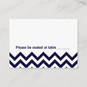Chevron Wedding Place kaarten Plaatskaartje (Achterkant)