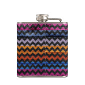  Chevron Wood Abstract #5 Heupfles (Achterkant)