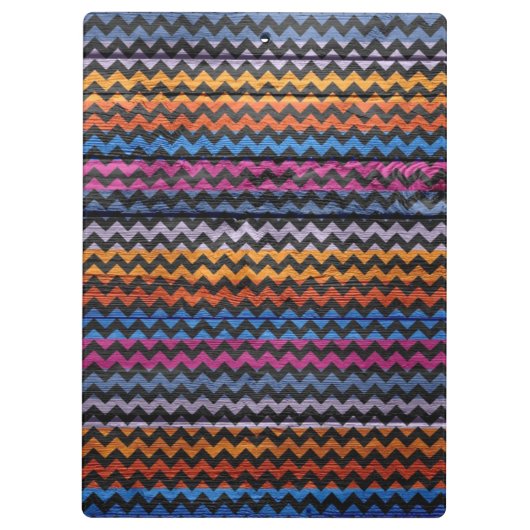 Chevron Wood Abstract Klembord (Achterkant)