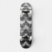 Chevron Wood Abstract Skateboard (Voorkant)