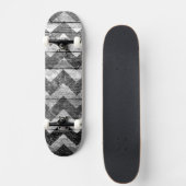 Chevron Wood Abstract Skateboard (Voorkant)
