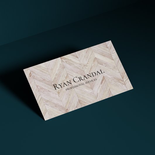 Chevron Wood Professional Visitekaartje