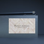 Chevron Wood Professional Visitekaartje