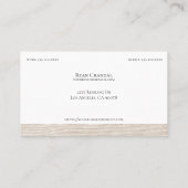 Chevron Wood Professional Visitekaartje (Achterkant)