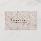 Chevron Wood Professional Visitekaartje (Voorkant)