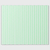 Chevron Wrapping Paper - Light Green on White Cadeaupapier (Vlak)